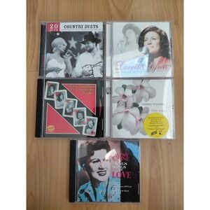 LOT of 5 Country Women CDs Patsy Cline Tammy Wynette Loretta Lynn Mixed Lot